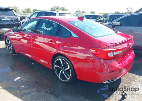 2019 Honda Accord Sport из США, поврежденный, VIN 1HGCV1F38KA129088